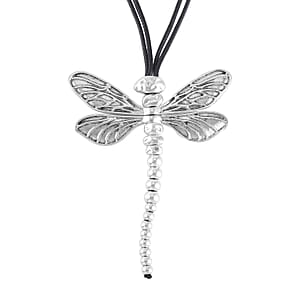 Dragonfly Necklace 28-30 Inches in Silvertone