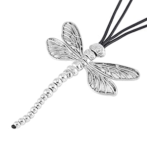 Dragonfly Necklace 28-30 Inches in Silvertone