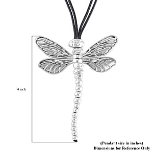 Dragonfly Necklace 28-30 Inches in Silvertone