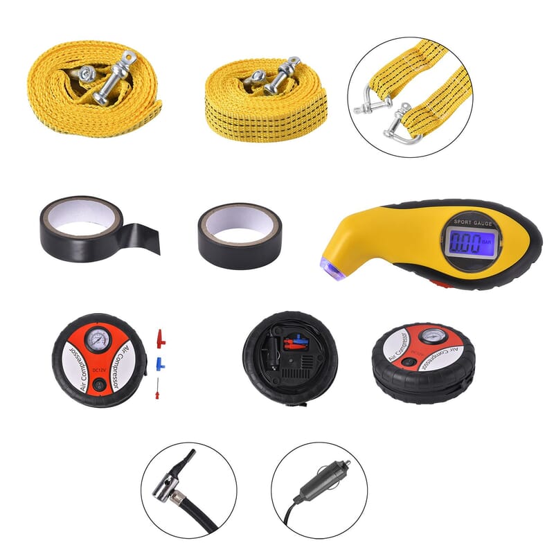 57 Piece Car Emergency Kit