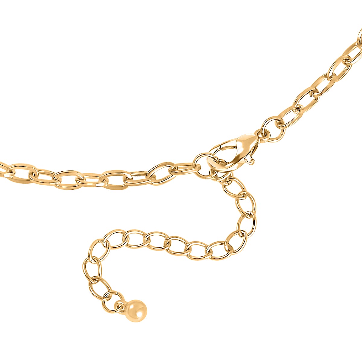 Freshwater Cultured Pearl and Multi Gemstone Celestial Charm Necklace in Goldtone 20-22 Inches image number 4