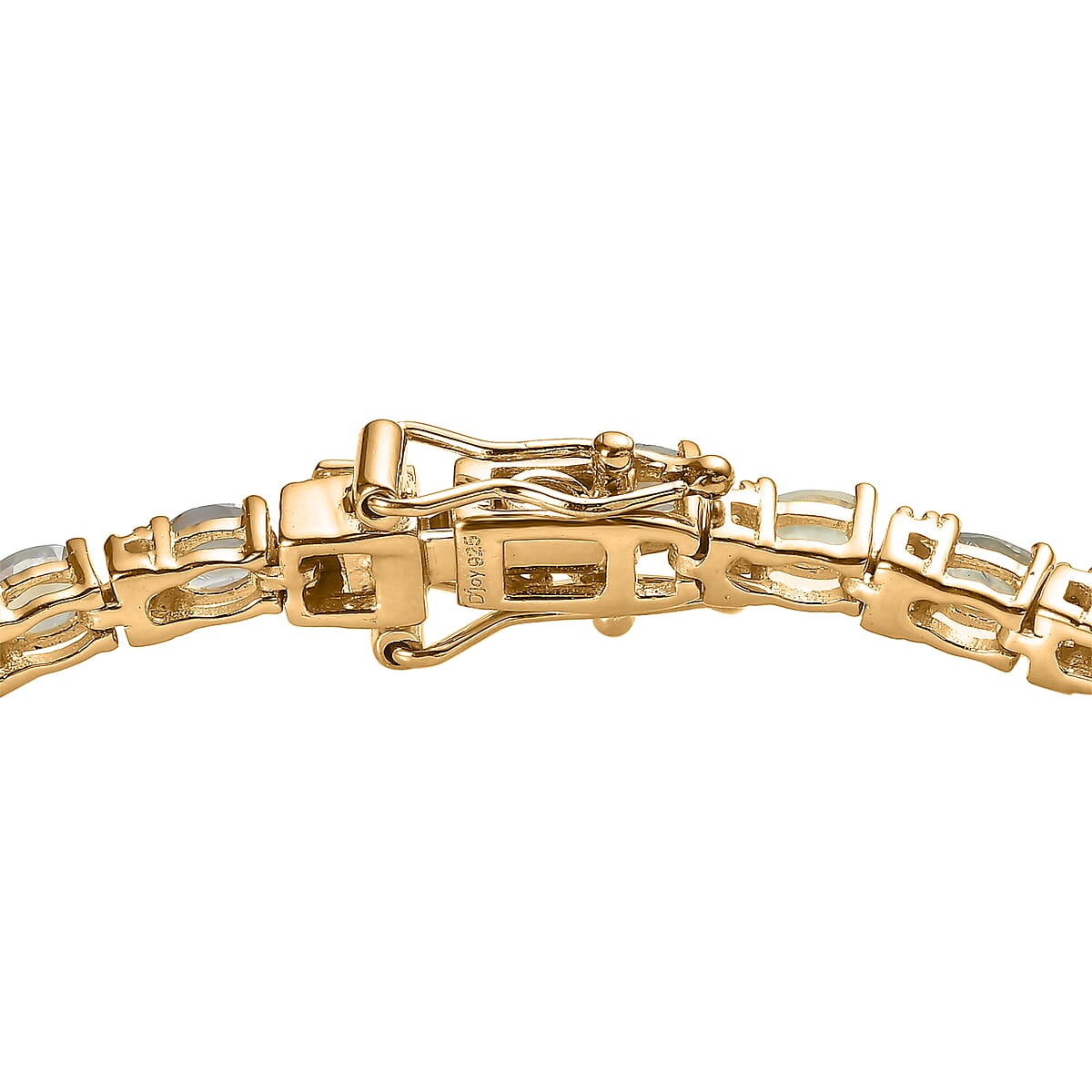 Narsipatnam Alexandrite and White Zircon Tennis Bracelet in Vermeil Yellow Gold Over Sterling Silver (8.00 In) 7.20 ctw image number 3