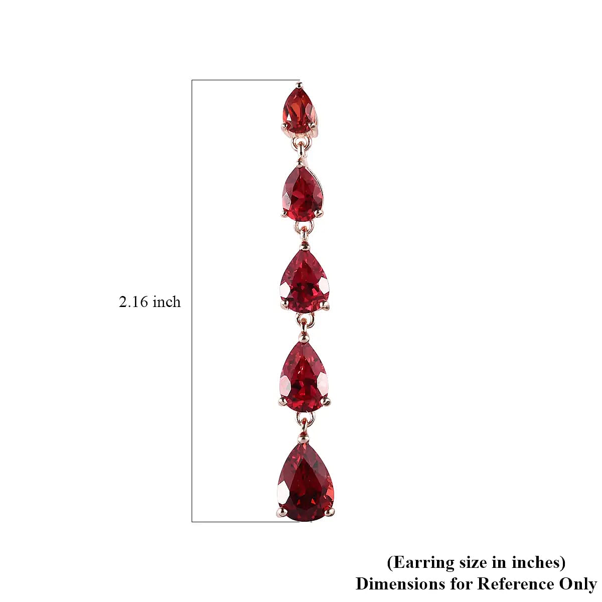 Lab Created Padparadscha Sapphire Drop Earrings in Vermeil Rose Gold Over Sterling Silver 15.65 ctw