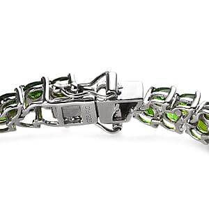 D'Joy Chrome Diopside Bracelet in Platinum Over Sterling Silver (6.50 In) 12.75 ctw