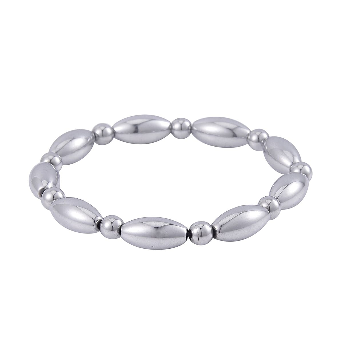 Mystic Color Hematite Beaded Stretch Bracelet 143.50 ctw image number 2