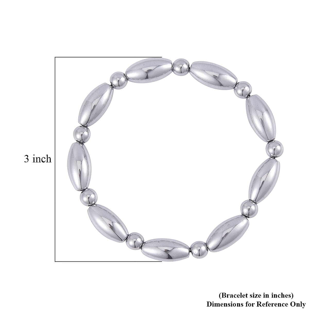Mystic Color Hematite Beaded Stretch Bracelet 143.50 ctw image number 4