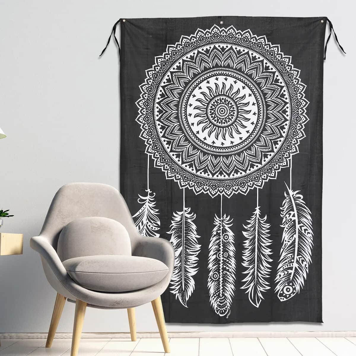 Black and white tie best sale dye tapestry