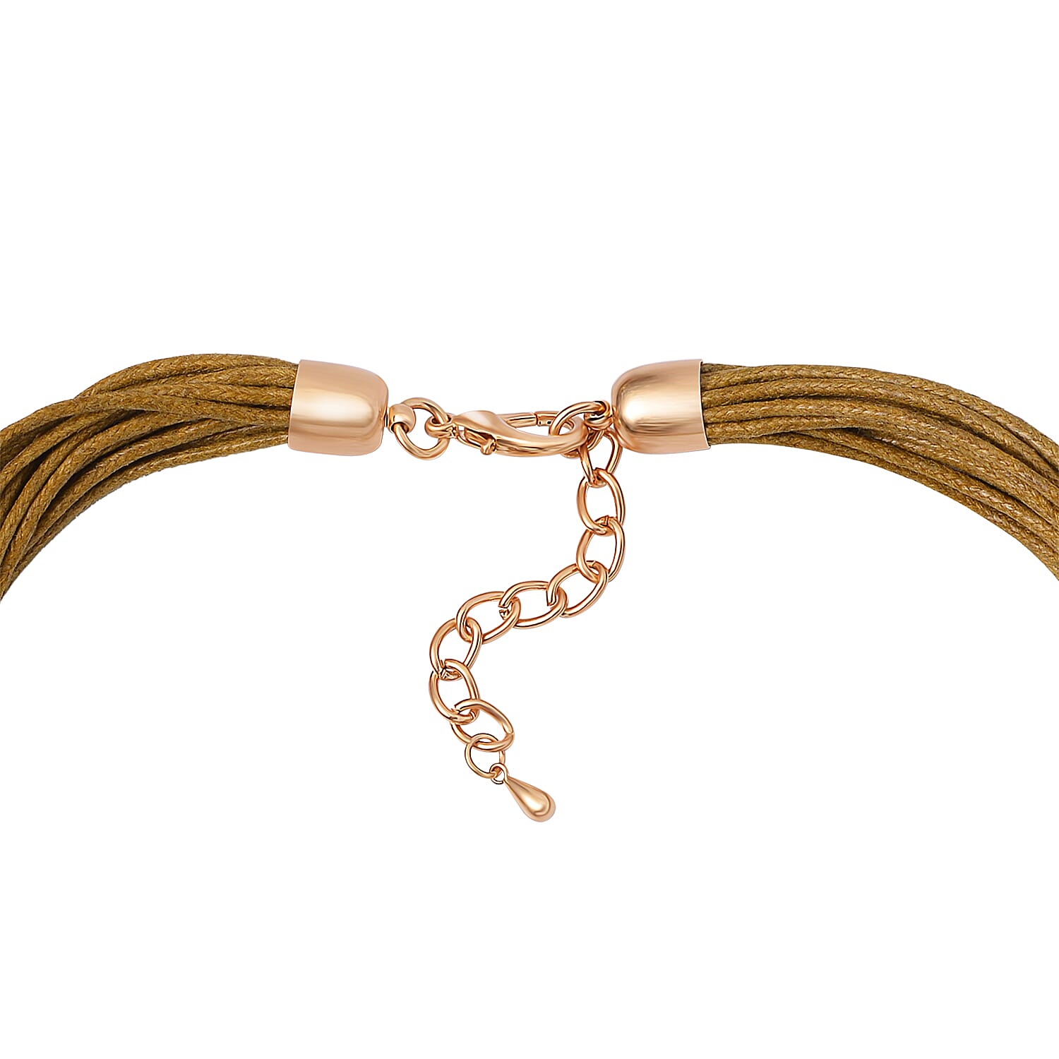 Square Shape Necklace 20-22 Inches with Multiple Strand Code in Goldtone