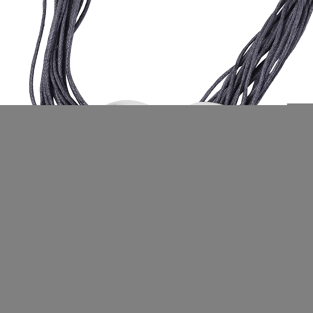 Heart Shape Necklace 20-22 Inches with Multiple Strand Code in Silvertone image number 2