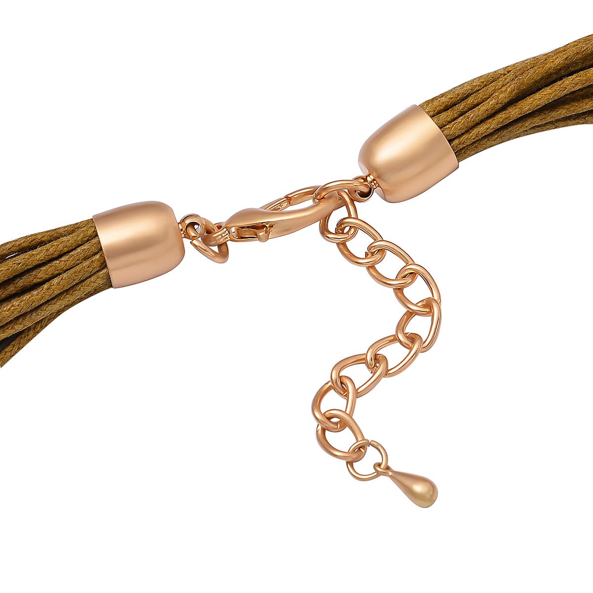 Heart Shape Necklace 20-22 Inches with Multiple Strand Code in Goldtone image number 4
