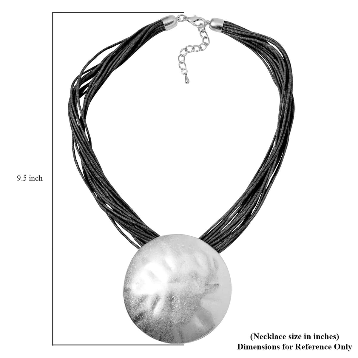 Designer Vintage Style Oval Shaped Necklace 20 Inches in Silvertone image number 5