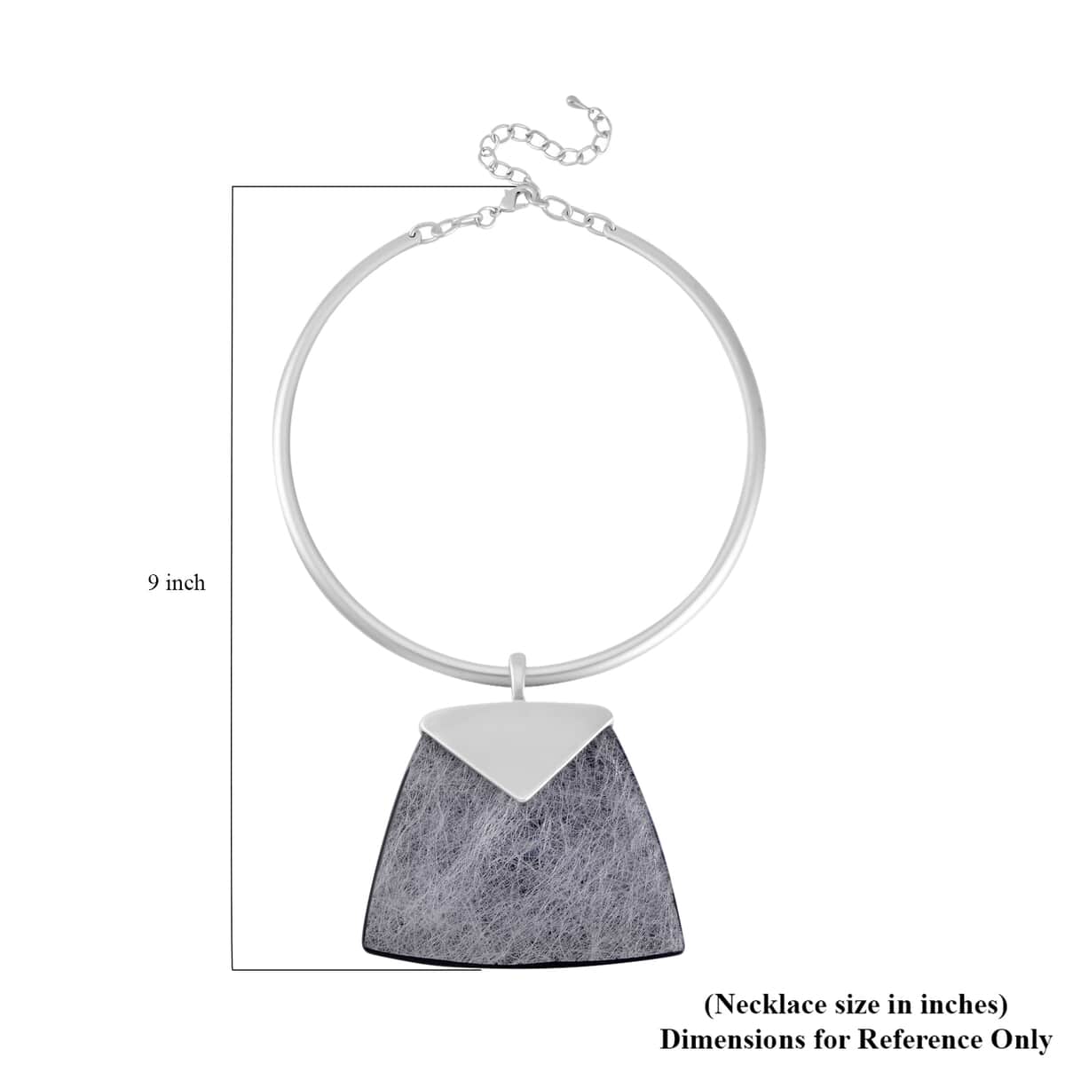 Chroma Choker Necklace 16-20 Inches in Silvertone image number 5