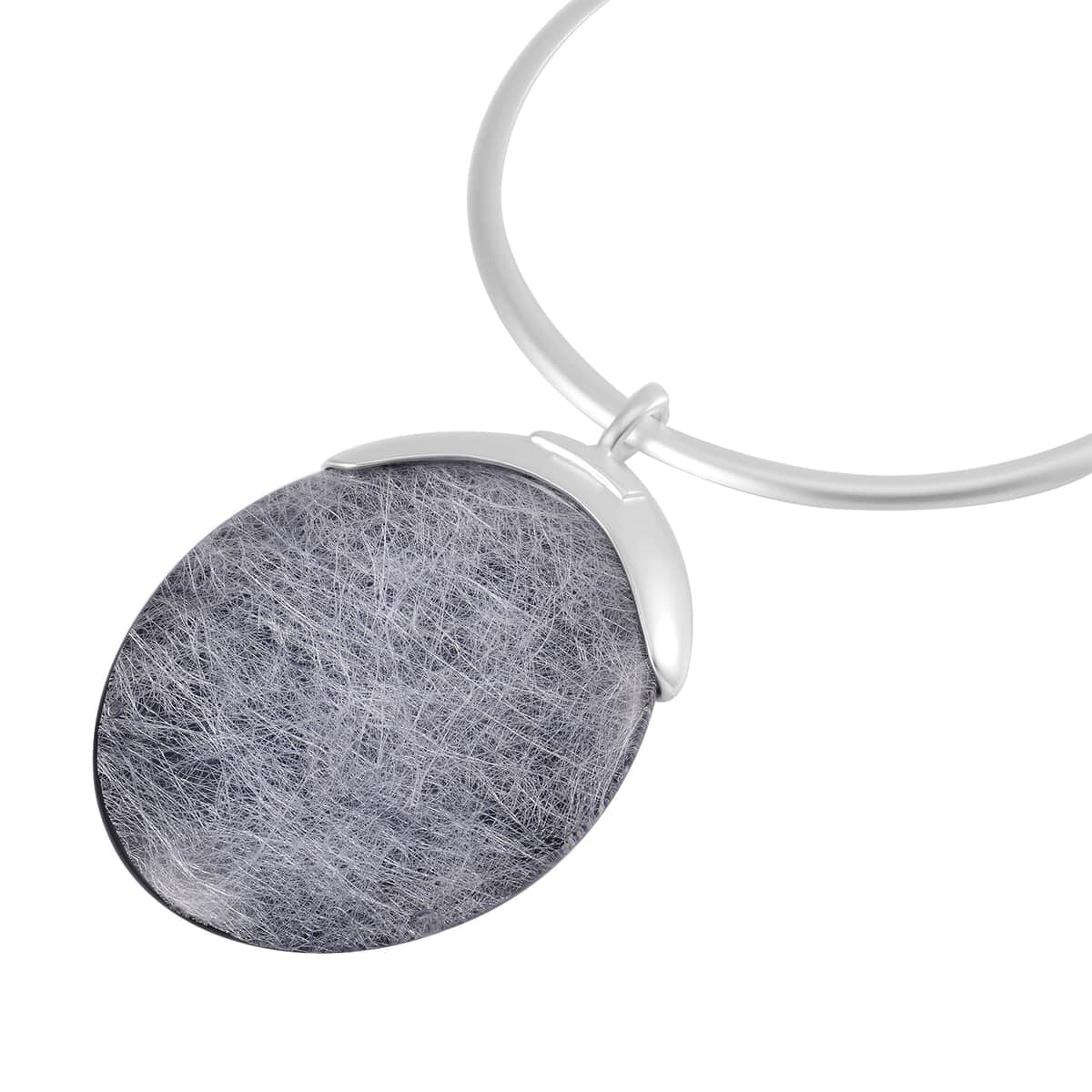 Chroma Choker Necklace 16-20 Inches in Silvertone image number 3