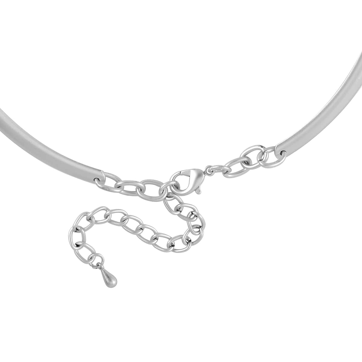 Chroma Choker Necklace 16-20 Inches in Silvertone image number 4