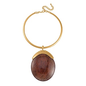 Chroma Choker Necklace 16-20 Inches in Goldtone