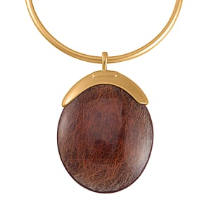 Chroma Choker Necklace 16-20 Inches in Goldtone