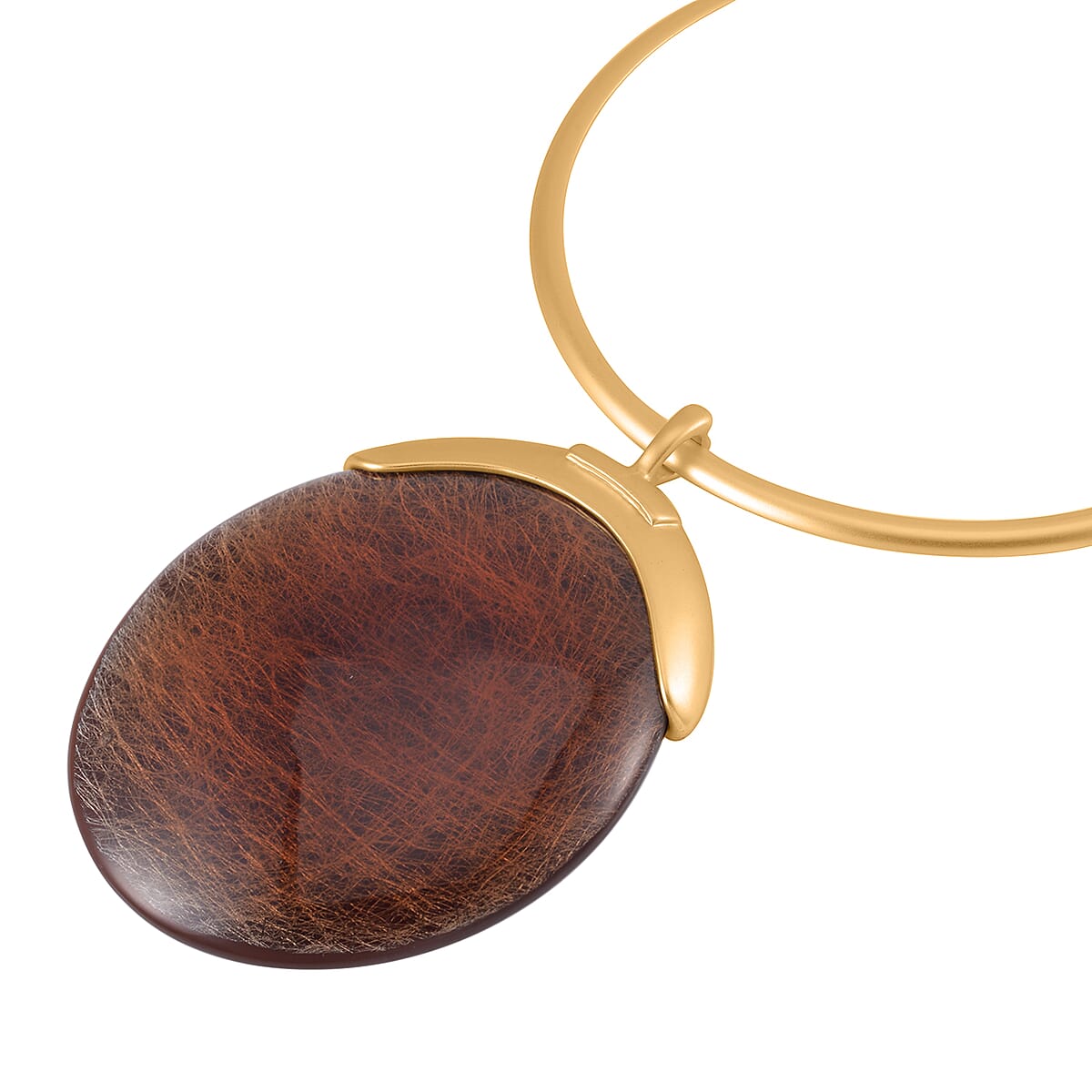 Chroma Choker Necklace 16-20 Inches in Goldtone image number 3