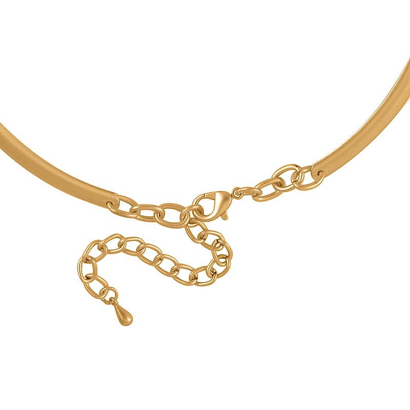 Chroma Choker Necklace 16-20 Inches in Goldtone