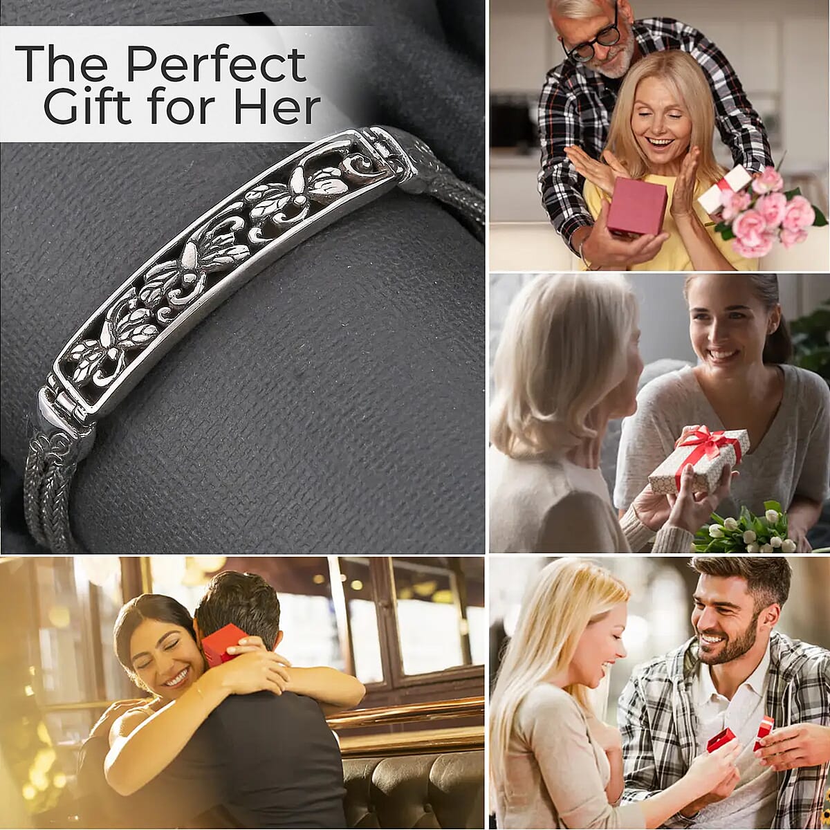 Bali Legacy Dragonfly Bracelet in Sterling Silver, Silver Jewelry For Women, Stylish Bracelet in Silver (6.50 In) 14.70 Grams image number 3