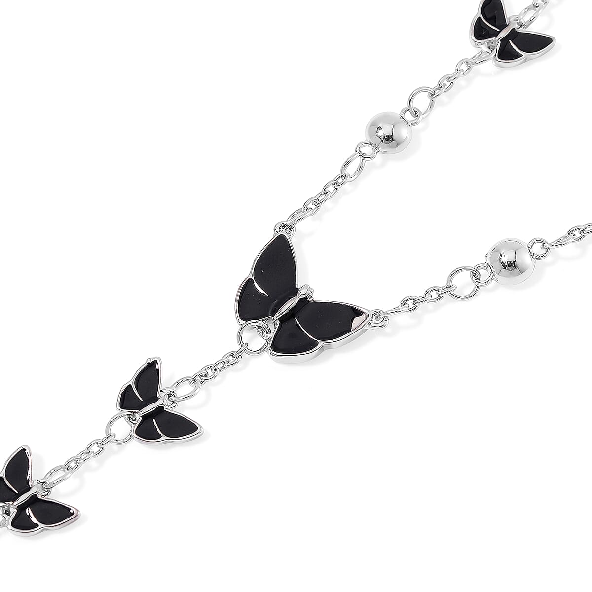 Austrian Crystal Necklace (28-30 Inches) in Silvertone image number 4