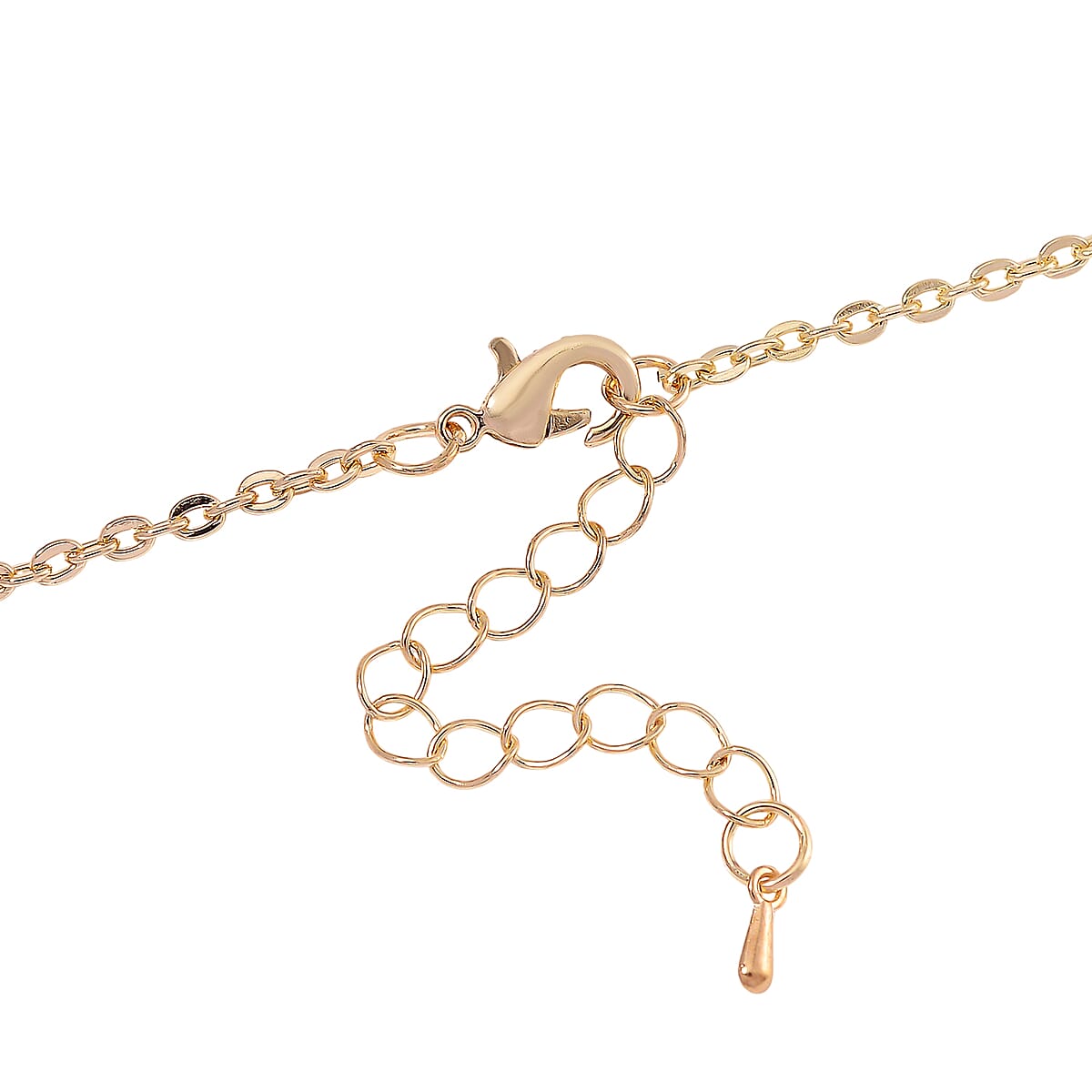 Austrian Crystal and Enameled Reversible Necklace in Goldtone 28-30 Inches image number 5