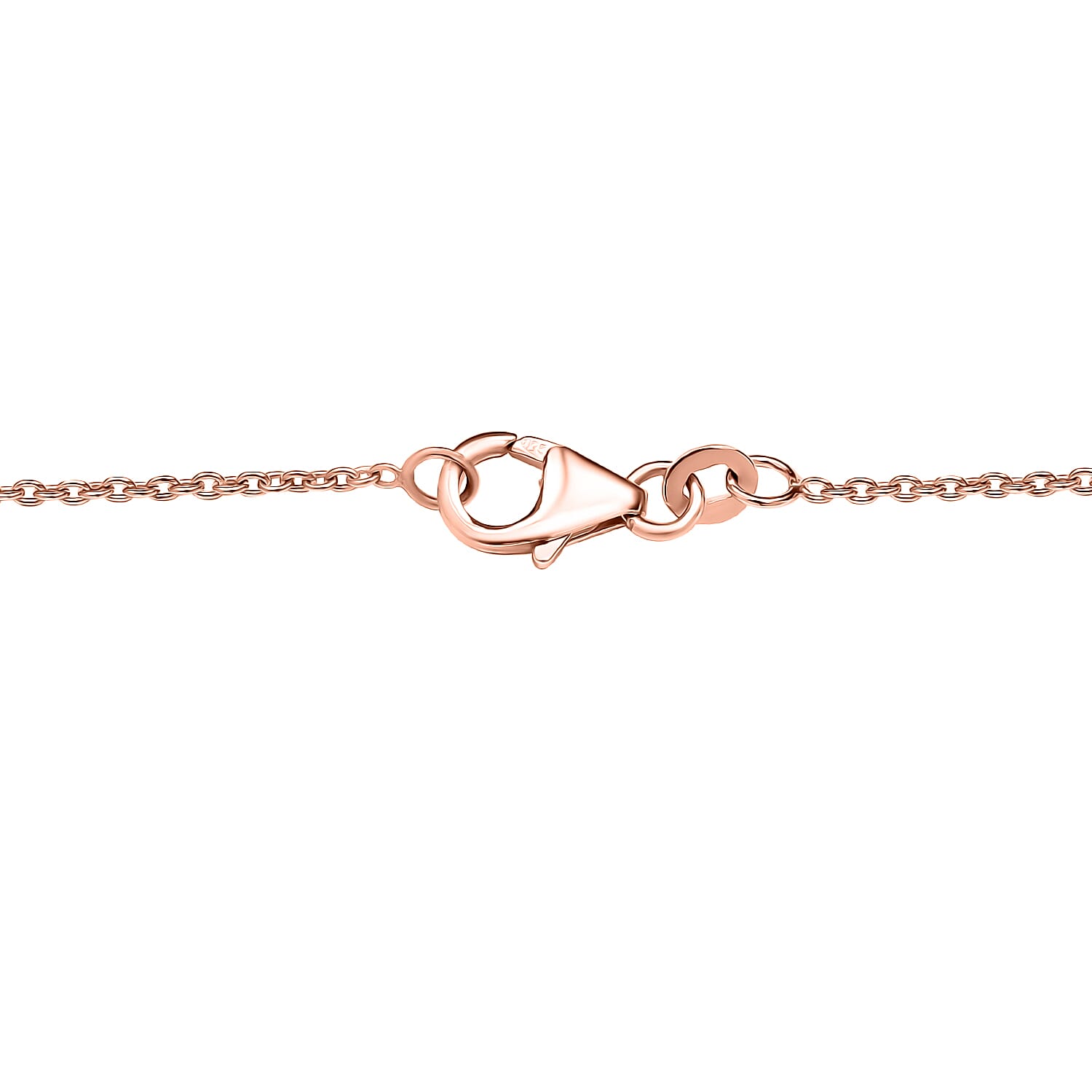 Morganique Quartz (Triplet) Station Necklace 20 Inches in 14K Rose Gold Over Sterling Silver 19.50 ctw