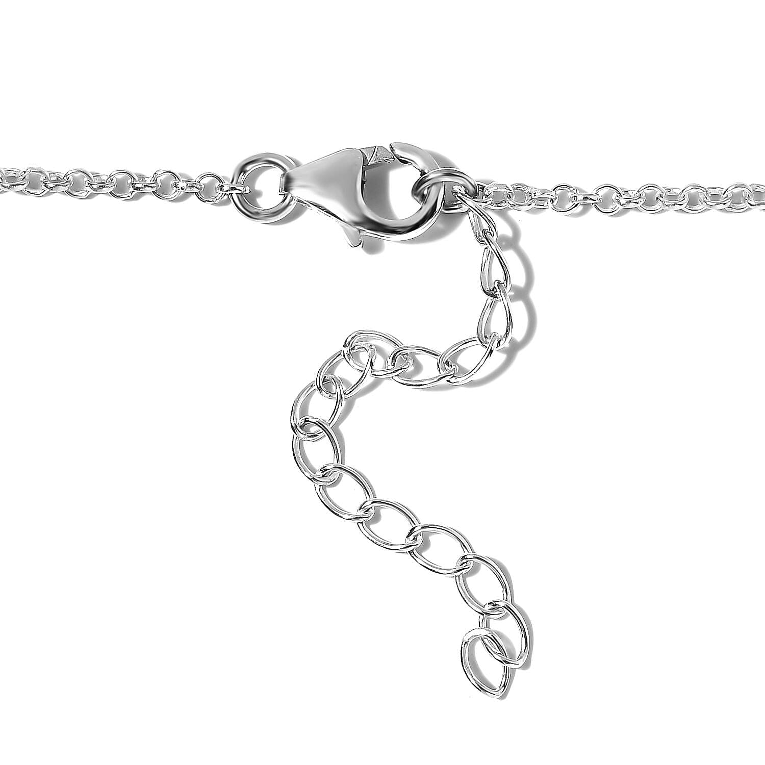 Artisan Crafted Sleeping Beauty Turquoise Hamsa Necklace 18 Inches in Sterling Silver 6.75 ctw