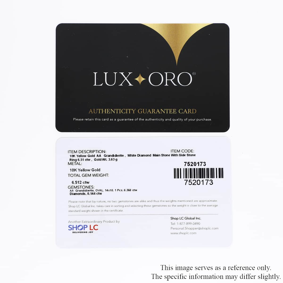 Luxoro 10K Yellow Gold Premium Grandidierite and Diamond Ring (Size 10.0) 6.50 ctw image number 6
