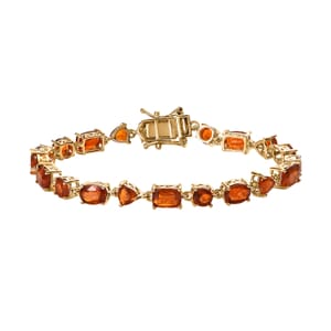 Premium Tangerine Kyanite Bracelet in Vermeil Yellow Gold Over Sterling Silver (6.50 In) 14.40 ctw