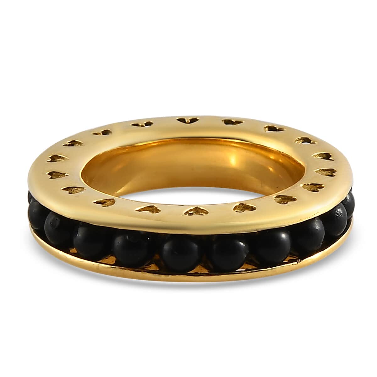 Shungite Eternity Band Ring in 14K YG Over Copper (Size 8.0) 5.00 ctw image number 4