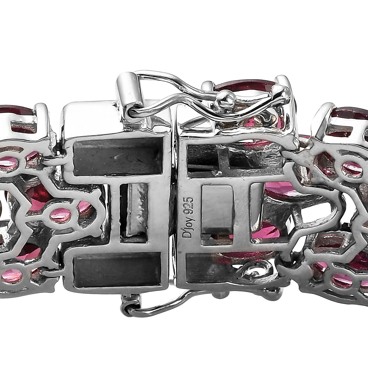 Orissa Rhodolite Garnet Multi Row Tennis Bracelet in Platinum Over Sterling Silver (8.00 In) 31.60 Grams 73.25 ctw image number 3