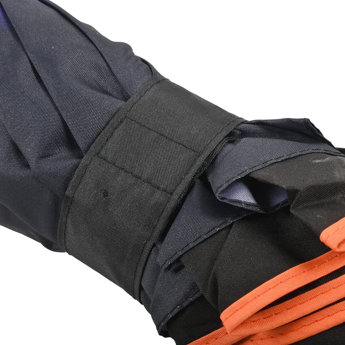 Reversible Umbrella with C Shaped Handle -Purple/Black image number 5
