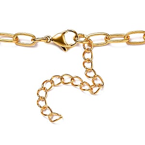 Karis Malagasy Labradorite and Thai Black Spinel 68.10 ctw Paper Clip Chain Dragon Necklace in 18K YG Plated 18-20 Inches