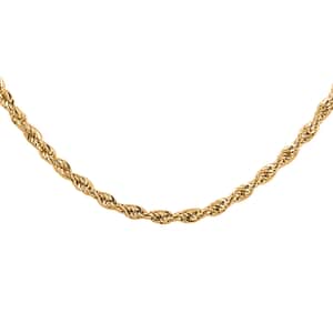 10K Yellow Gold 1.5mm Rope Chain Necklace 20 Inches 1.4 Grams