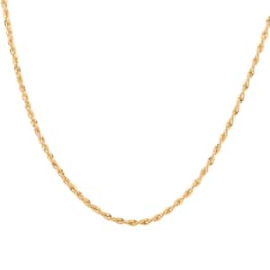 10K Yellow Gold 1.5mm Rope Chain Necklace 24 Inches 1.6 Grams