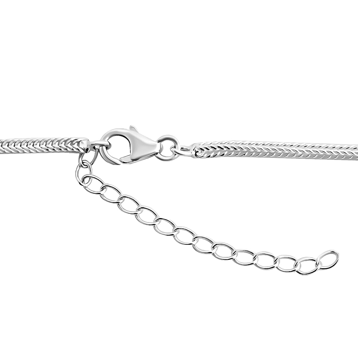 Larimar Necklace, Sterling Silver Necklace, 18 Inch Necklace, Filigree Necklace 21.65 ctw image number 4