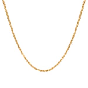 10K Yellow Gold 2.5mm Rope Necklace 24 Inches 3.72 Grams