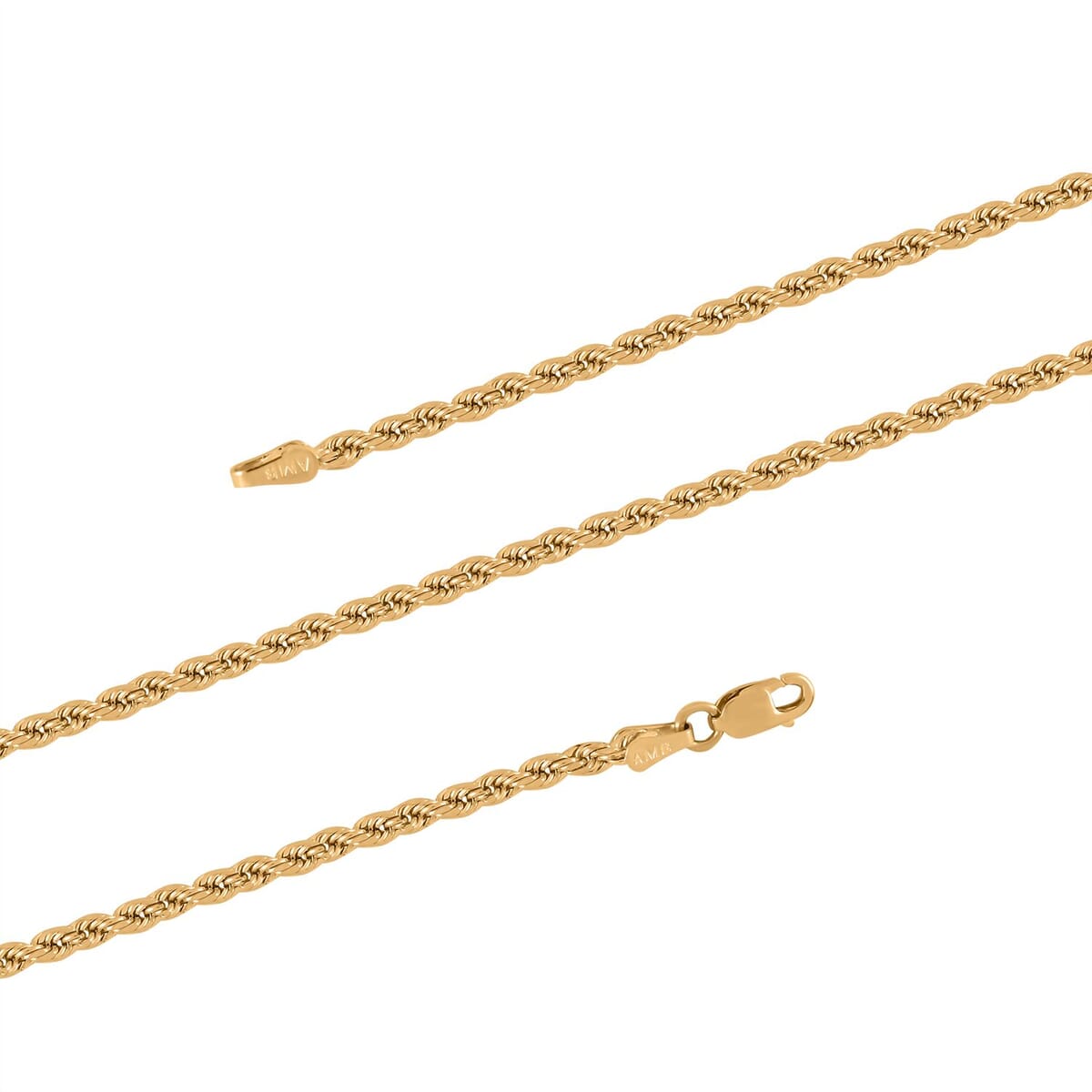 10K Yellow Gold 2.5mm Rope Necklace (22 Inches) (3.8g) image number 1