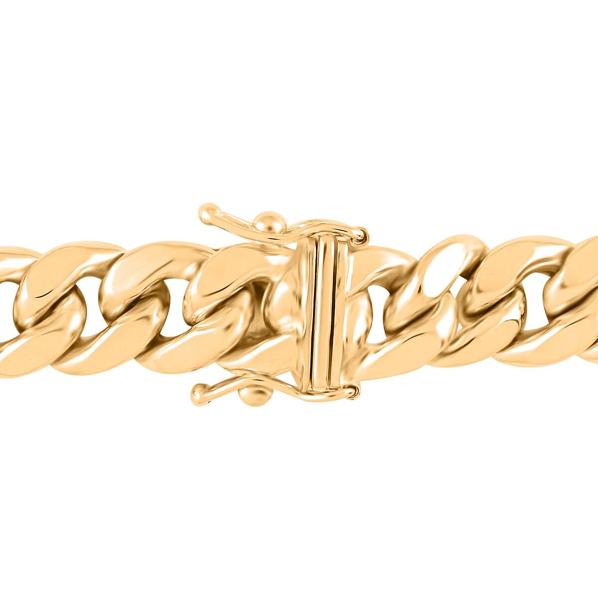 10K Yellow Gold 8.64mm Miami Cuban Chain Bracelet (8.00 In) 18 Grams image number 1