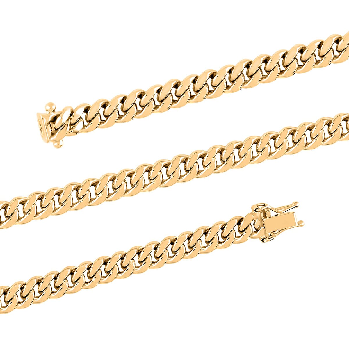 10K Yellow Gold 6.2mm Miami Cuban Chain Necklace 20 Inches 20.75 Grams image number 1