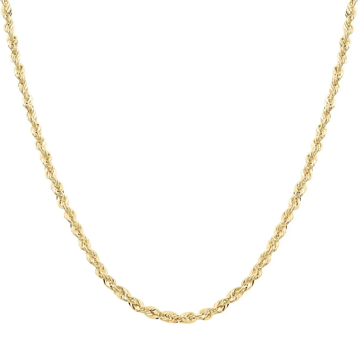 10K Yellow Gold 5mm Rope Necklace 22 Inches 8.75 Grams image number 4
