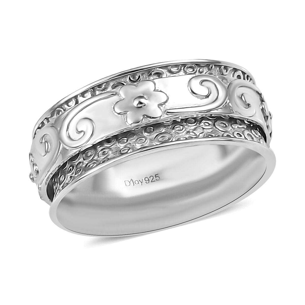 D'Joy Sterling Silver Band Ring (Size 10.0) 7 Grams image number 0