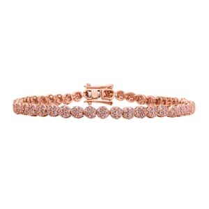 5 Carat Natural Pink Sapphire Rose Gold Tennis Bracelet – De Maria Jewelry