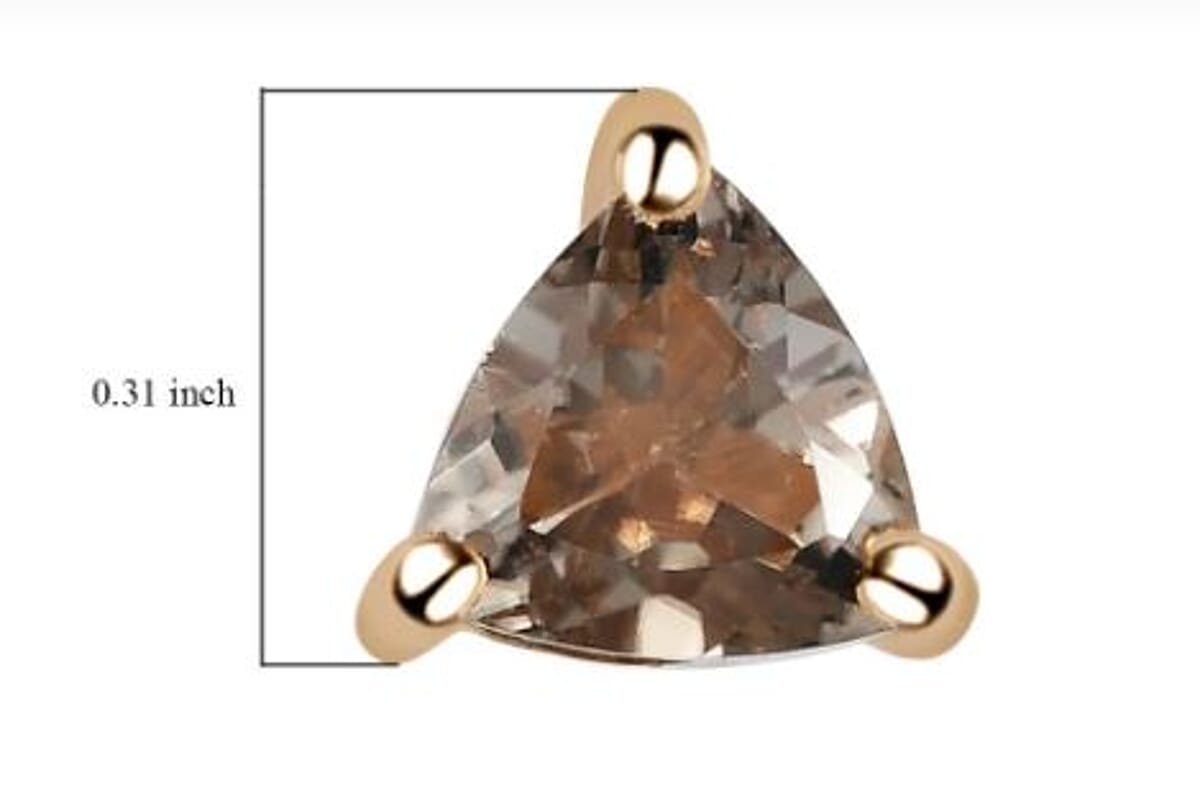 AAA Turkizite Solitaire Stud Earrings in Vermeil Yellow Gold Over Sterling Silver 1.10 ctw image number 3