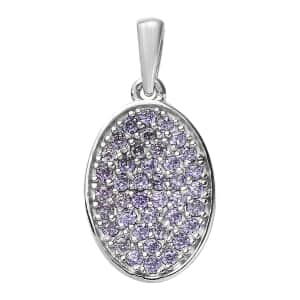 Karis Simulated Purple Diamond Pendant in Platinum Bond 1.15 ctw