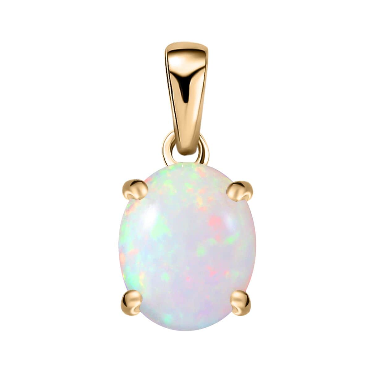 10k cheapest Opal Solitaire pendant