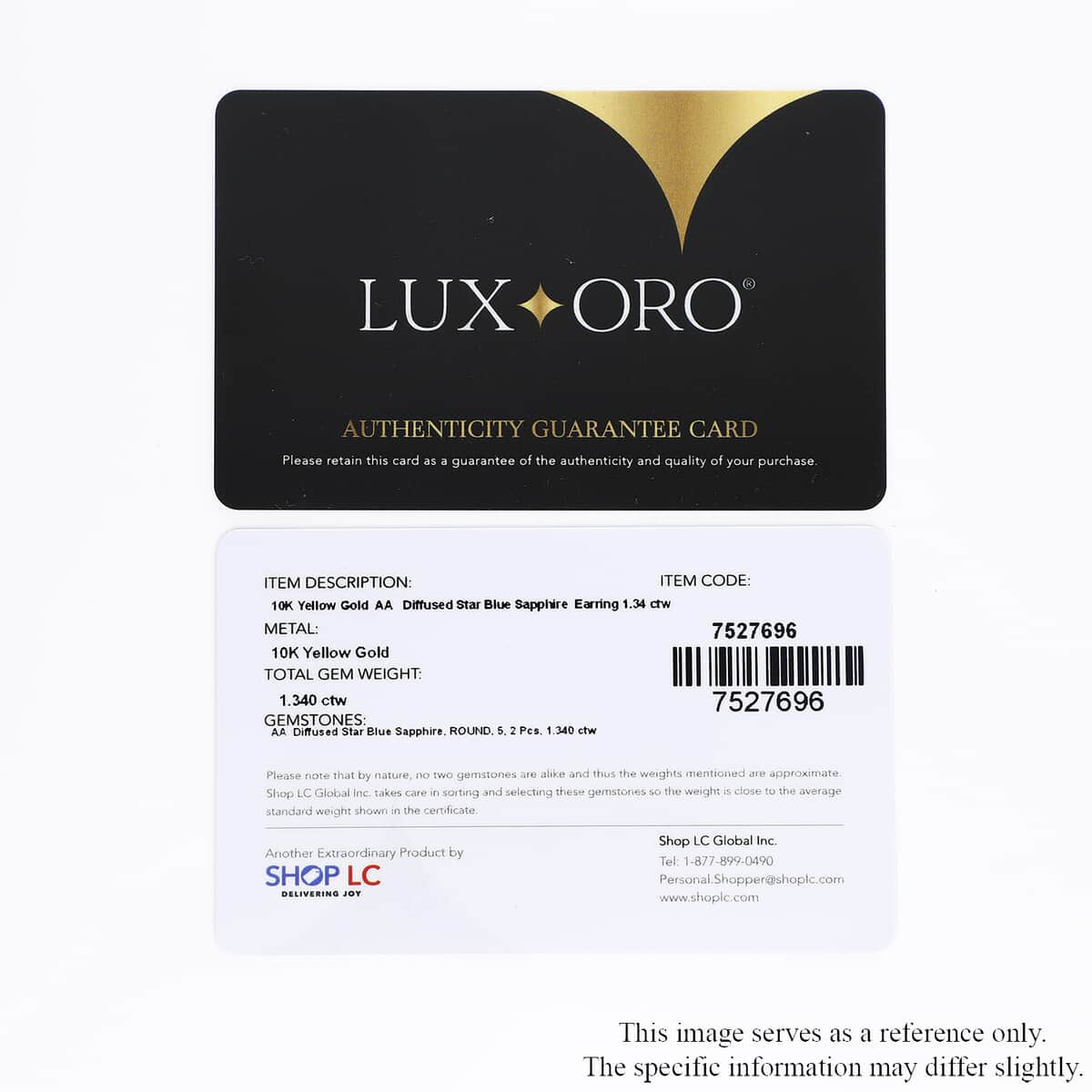 Luxoro 10K Yellow Gold Premium Madagascar Blue Sapphire (DF) Stud Earrings 1.35 ctw image number 4