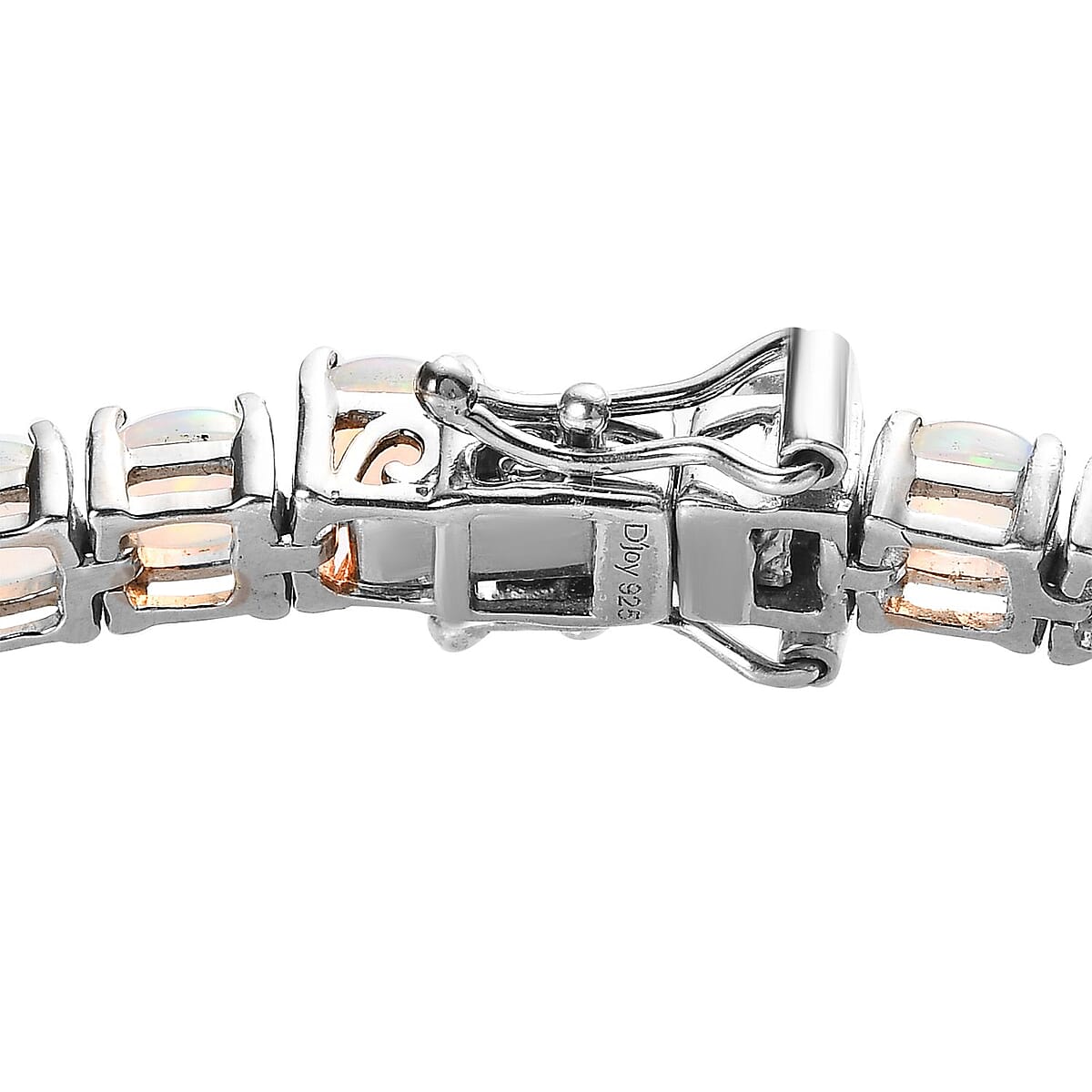 Premium Ethiopian Welo Opal Tennis Bracelet in Platinum Over Sterling Silver (6.50 In) 7.25 ctw image number 3