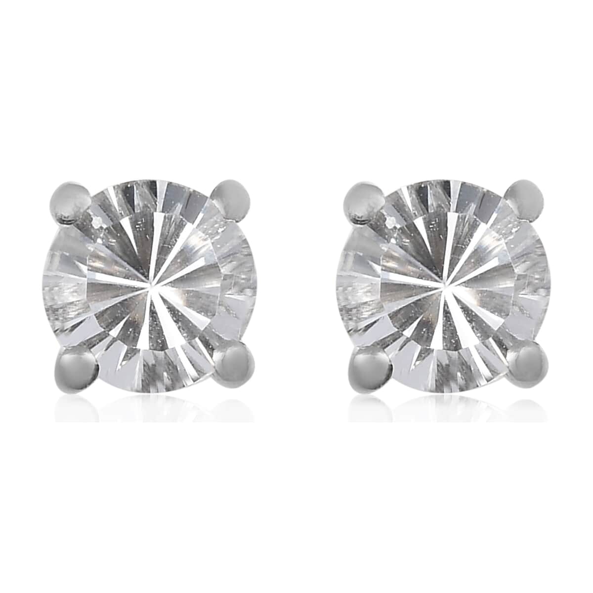 Petalite Stud Earrings in Platinum Over Sterling Silver 1.40 ctw image number 0
