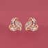 Natural Pink Diamond I3 Love Knot Stud Earrings in Vermeil Rose Gold Over Sterling Silver 0.25 ctw image number 1
